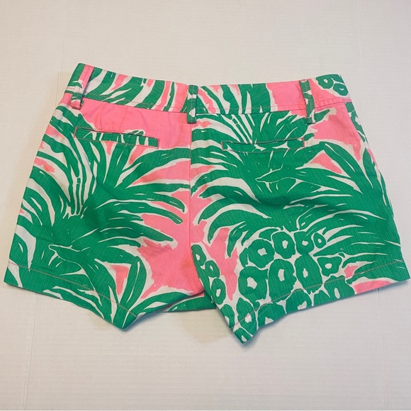 Lilly Pulitzer Callahan Tropical Shorts - Women 6 - Pink and Green - Picture 6 of 7